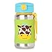 Skip Hop Toddler Sippy Cup with Straw, Zoo Stainless Steel Straw Bottle, Giraffe