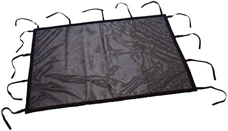 Rig Rite 1108 Stow-zall Storage Net - 108" to 117" Black Nylon Mesh Cargo Net for Boat with Quick Release Clip