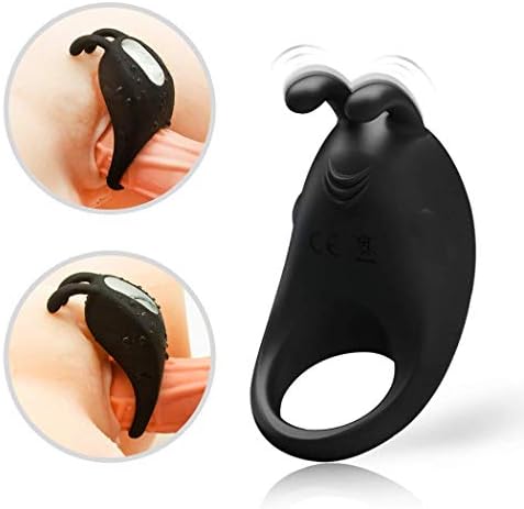 Waterproof Rechargeable Rings Vibrat-ing Relaxation Traning Kit - Black 03