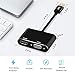 USB 3.0 to HDMI VGA Adapter, ZAMO 1 in 2 USB 3.0 to HDMI VGA 1080p Dual Output Converter, 5 Gbps SuperSpeed USB 3.0 Converter Support HDMI VGA Sync Output for Windows 10/8/7 Only
