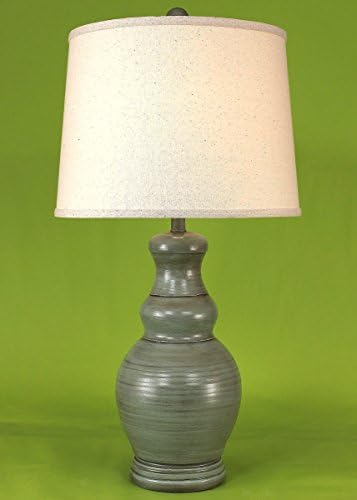 Coast Lamp Manufacturer 14-C28B Glazed Atlantic Grey Classic Casual Table Lamp - 28.5 in.