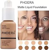 Glamza PHOERA Foundation Concealer Full Coverage Matte 30ml Nude 102 UK view 8