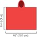 Emergency Zone Children's Red Emergency Poncho, Weather Protection, Rain Gear, (5 Pack)