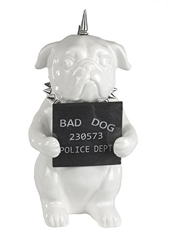 Sagebrook-Home-12329-Ceramic-Pug-With-Blackboard-575-x-5-x-105-White