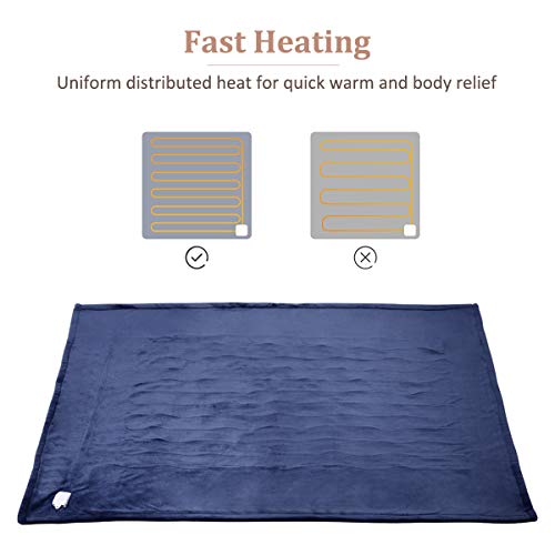 image for Heated Blanket, VIPEX Electric Heated Throw Blanket with 10 Heat Setti