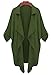 Bluetime Women's Thickened Chiffon Long Sleeve Drape Open Front Trench Coat Cardigan