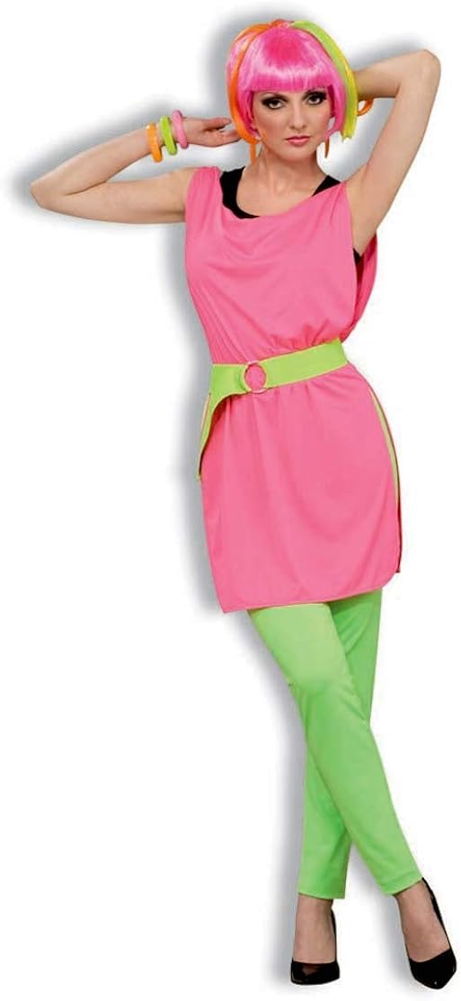 hot pink 80s dress