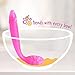 ChooMee - 100% Silicone Starter Spoon | Dual Flex - Firm Handle and Soft Spoon, Bends With Every Bowl | 4 CT | Four Colors