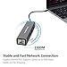 aROTaO USB-C to Ethernet Adapter Hub with 3-Port USB, (Thunderbolt 3)USB Type-C Hub to 3 USB 3.0 with 1 RJ45 Gigabit Ethernet LAN Compatible for MacBook,MacBook Pro,ChromeBook Pixel,iPad Pro 2018 etc.