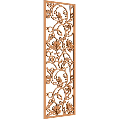 Caspian Decorative Pierced Fretwork Wood Wall Panels, 23 3/8"W x 59 3/8"H x 1/4…