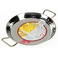 Garcima 13-Inch Stainless Steel Paella Pan, 34cm