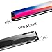 RANVOO iPhone Xs Case/iPhone X Case, Clear Crystal Ultra Thin Slim Fit Soft TPU Flexible Case with Chrome Bumper Rubber Cover [Support Wireless Charging] for iPhone Xs/iPhone X 5.8