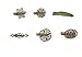 yueton Pack of 6 Vintage Leaf Flower Shape Hair Clip Headwear Lady Hair Accessories
