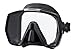 Tusa M-1001 Freedom HD Scuba Diving Mask, Black/Black