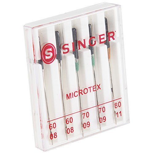 Singer Assorted Universal Microtex Sewing Machine Needles, 60/08, 70/09, 80/11