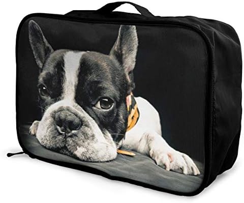 キャリーオンバッグ トラベルポーチ ボストンバッグ トラベルバッグ 伏せてる犬 収納ポーチ ガジェットポーチ 旅行バッグ バッグオンバッグ 機内持ち込み 定番から日本未入荷 収納バッグ 軽量 おしゃれ 収納ケース スーツケースに固定可 荷物が入る