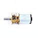 Yosoo Micro DC 6V 12V Speed Reduction Motor with Full Metal Gearbox Replacement N20 Shaft Diameter Reduction Gear Motor for RC Car, Robot Model, DIY Engine Toys(12V, 100RPM)