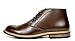 Bruno MARC BERGEN-02 Men's Formal Modern Lace Up Leather Lined Short Ankle Oxford Dress Boots DARK BROWN SIZE 9