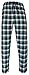 RK Classical Sleepwear Men's 100% Cotton Flannel Pajama Pants,Green, Plaid (F0162),Large
