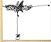 QTMY Black Butterfly Lace Ring Adjustable Bracelet Jewelry Set for Women Girl