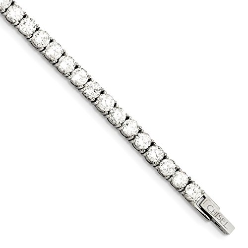 ICE CARATS Stainless Steel Cubic Zirconia Cz 7.5 Inch Bracelet Fashion Jewelry Ideal Mothers Day Gifts For Mom Women Gift Set From Heart