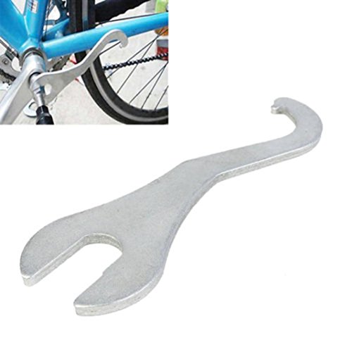Alonea Bicycle Bike Lock Ring Remover Bottom Bracket Pedal Spanner Wrench Repair Tool (Silver) - Thumbnail 4