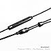 BRAINWAVZ Earphone Replacement Cable with MMCX Connectors (3.5MM with Mic & Remote)