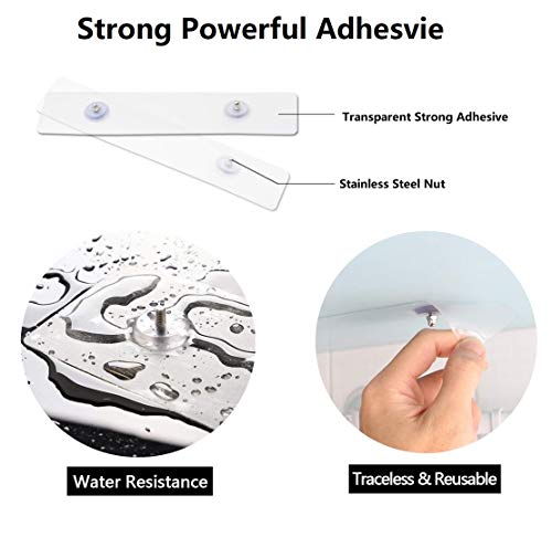 Adhesive Paper Towel Holder, Under Cabinet Towel Rack for Home Kitchen, 304 Stainless Steel-Rustproof No Drilling