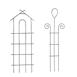 Garden Climber Shelf - Metal Flower Rack - Trellis/garden trellis/climbing plants pot - Vegetable Rack for Plant Climbing - Set of 2 - addpoweradd EXCLUSIVE