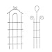 Garden Climber Shelf - Metal Flower Rack - Trellis/garden trellis/climbing plants pot - Vegetable Rack for Plant Climbing - Set of 2 - addpoweradd EXCLUSIVE