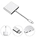 Type-C to Hdmi Multiport Adapter,Type-C Hub to HDMI 4K/USB 3.0/USB-C Charging Port and Converter for MacBook/Chrome Book to HDTV/Projector