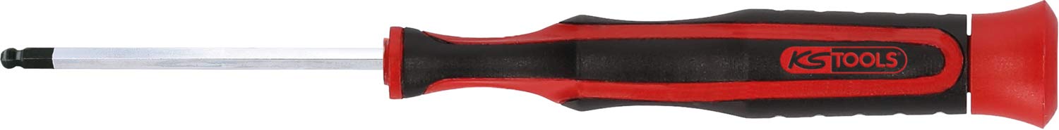 KS Tools 500.7794 ESD Precision Mechanics Screwdriver for Hexagon Socket - with Ball Head, 1/8”