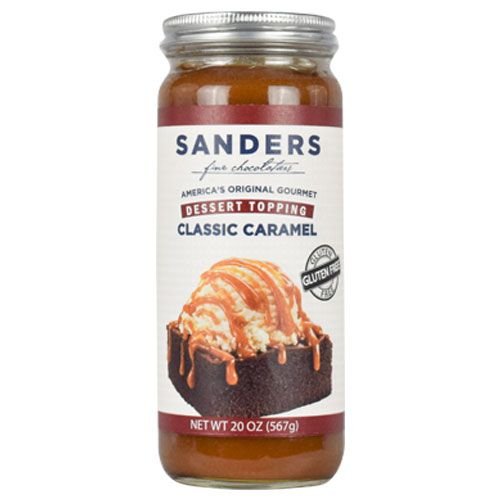 Sanders Sundae Best Gift Box, 4 Flavor Assortment of 20 oz Jars, 80 oz total (Dark Chocolate, Milk Chocolate, Classic Caramel, Extra Dark Chocolate) - Thumbnail 2