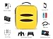 Geekshare Cute Carrying Case for Nintendo Switch, Protective Deluxe Travel System Case with 18 Game-Card Slots for Switch Console, Pro Controller, Dock and Accessories – Yellowthumb 3