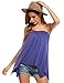Soteer Women's Sleeveless Tube Top Asymmetrical Hem Tunic Shirt