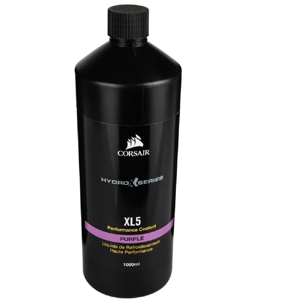 Corsair Hydro X Series XL5 Performance Coolant (Vibrant Translucent Colour, Long-Life Composition, Enhanced Anti-Corrosion and Anti-Bacterial Inhibitors) 1 Litre - Purple