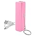 Power Bank Key Chain Smart Phone External Battery (Pink)