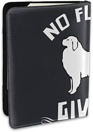 Great Pyrenees No Fluffs Fashion Unisex Leather Passport Holder Cover Case Travel Wallet 6.5x4.5 In