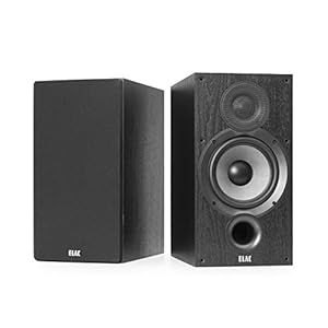 ELAC Debut 2.0 B6.2 Bookshelf Speakers, Black (Pair)