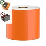 DuraLabel PRO Compatible Premium Vinyl Tape, Orange, 4