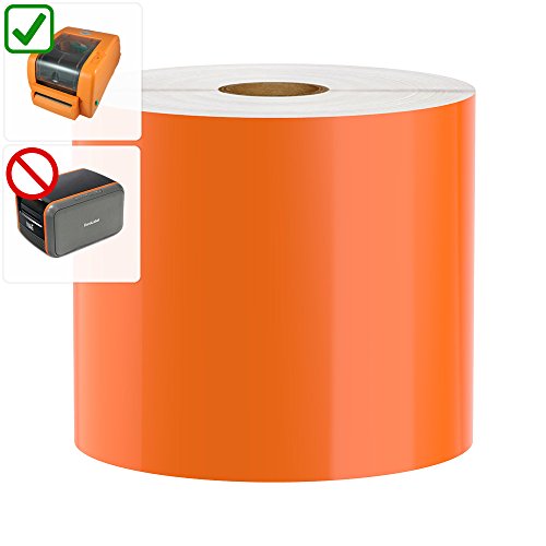 DuraLabel PRO Compatible Premium Vinyl Tape, Orange, 4