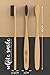 Biodegradable Toothbrush, Family Pack of 4 All Natural Bamboo Handle & Charcoal Infused Nylon 4 Bristles - Vegan Friendly (Nylon)