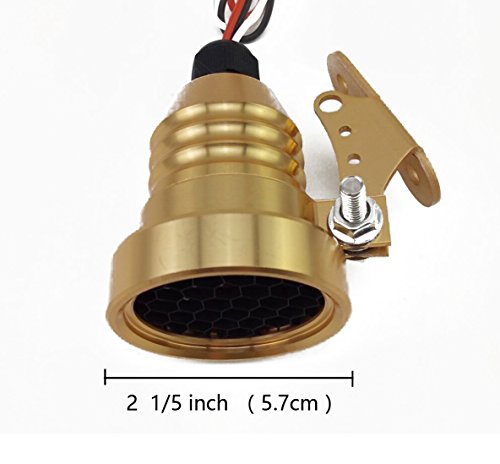 TASWK Brake Tail Light Motorcycle License Plate Mount Lights for Harley Dyna Bobber Honda Yamaha Suzuki Kawasaki (Copper)