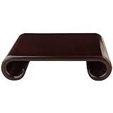 Oriental Furniture Rosewood Scroll Stand - Extra Large