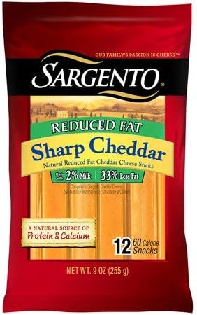 Expect More Sargento Reduced Fat Sharp Cheddar Cheese Sticks 1 pk. / 12 ct
