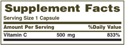 NATURE’S BOUNTY VITAMIN C 500 MG CAPSULES TIME RELEASED 100 CAPSULES (PACK OF 9)