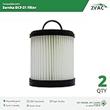 2 Eureka DCF-21 Filter; Long-Life WASHABLE, REUSABLE and Allergen Filtration, Similar to Eureka DCF21 Part # 67821, 68931, 68931A, EF91, EF-91, EF-91B; Made by ZVac