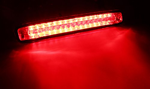 iJDMTOY Red Lens Super Bright 16-LED Third 3rd Brake Light For 2005-2009 Ford Mustang