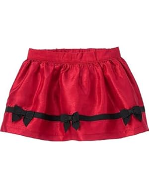 Baby Girl's Holly Red Bow Trim Skirt