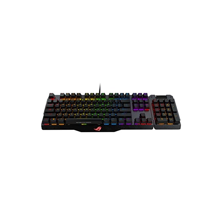 ASUS RGB Mechanical Gaming Keyboard – MA01 ROG Claymore | Cherry MX Brown Switches | Dedicated Hot Keys for One-click…